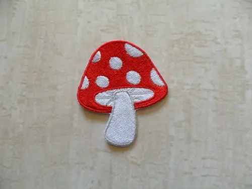Patch Bordado Termocolante Cogumelo