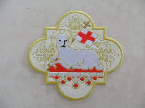 Patch Bordado Termocolante Cordeiro de Deus