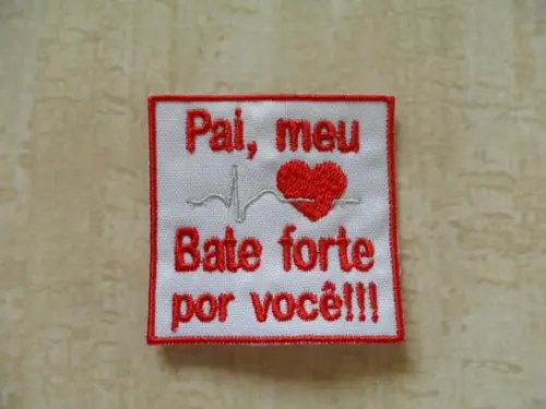 Patch Bordado Termocolante Dia dos Pais x
