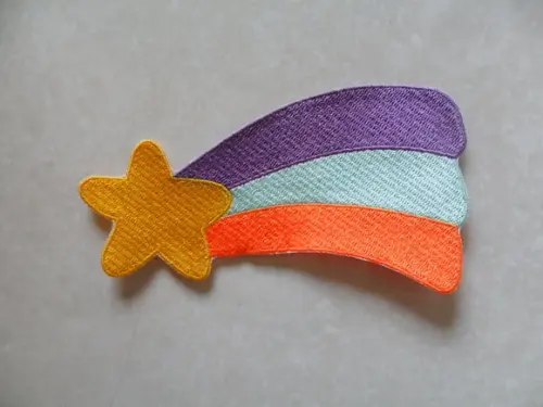 Patch Bordado Termocolante Estrela Cadente