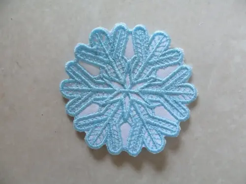 Patch Bordado Termocolante Floco De Neve