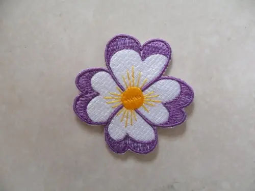 Patch Bordado Termocolante Flor 12