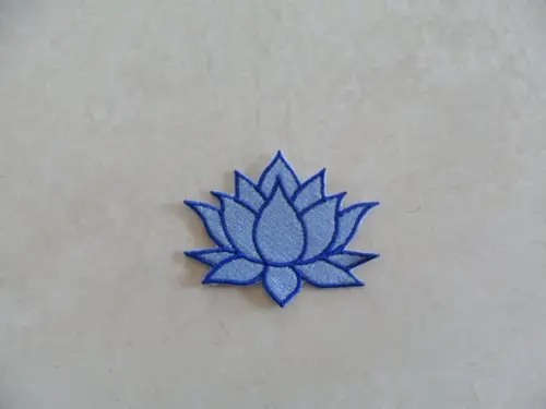 Patch Bordado Termocolante Flor de Lótus