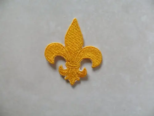 Patch Bordado Termocolante Flor de Lis