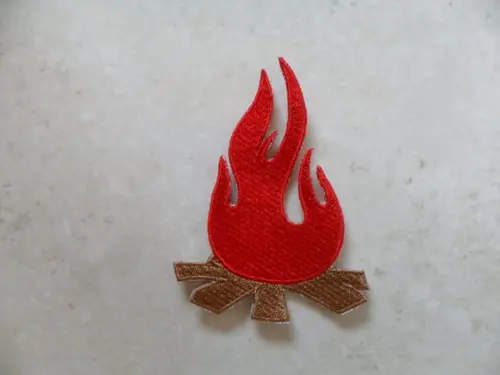 Patch Bordado Termocolante Fogueira