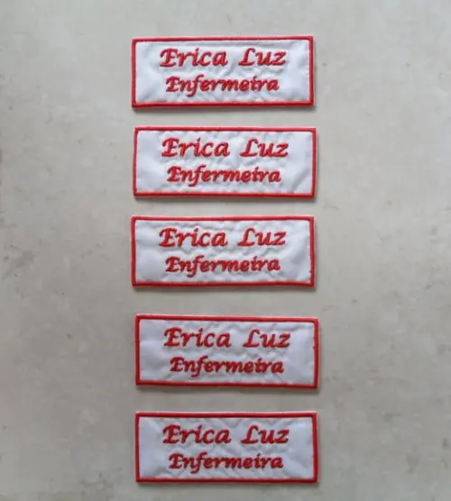 Patch Bordado Termocolante Kit 5 Nomes