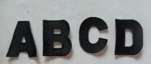 Patch Bordado Termocolante Kit 6 Letras