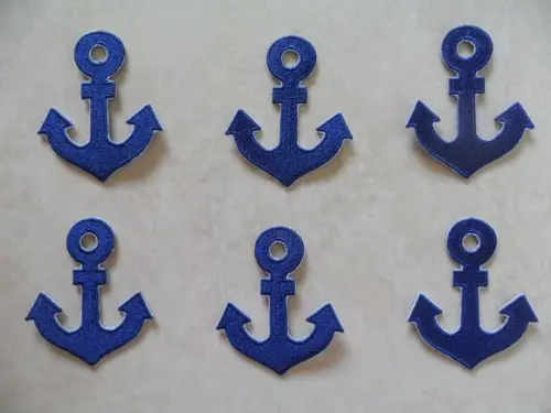 Patch Bordado Termocolante Kit 6 Âncoras