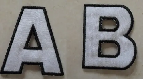 Patch Bordado Termocolante Kit Letras Contorno