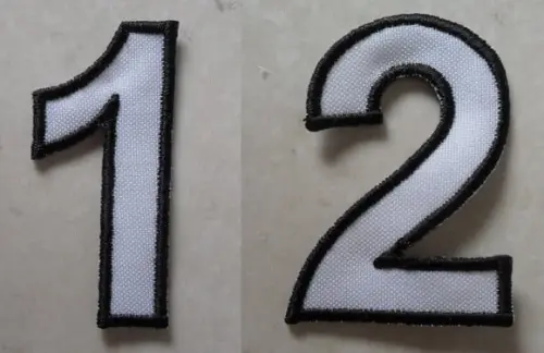 Patch Bordado Termocolante Kit Números Contorno