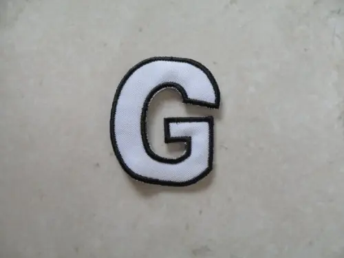 Patch Bordado Termocolante Letra G Contorno
