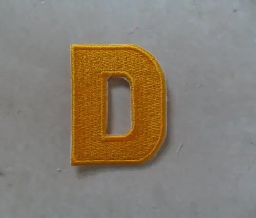 Patch Bordado Termocolante Letra D