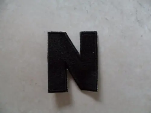 Patch Bordado Termocolante Letra N