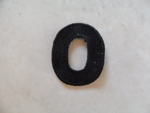 Patch Bordado Termocolante Letra o