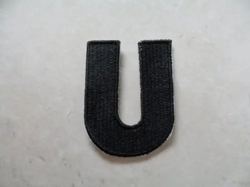 Patch Bordado Termocolante Letra U