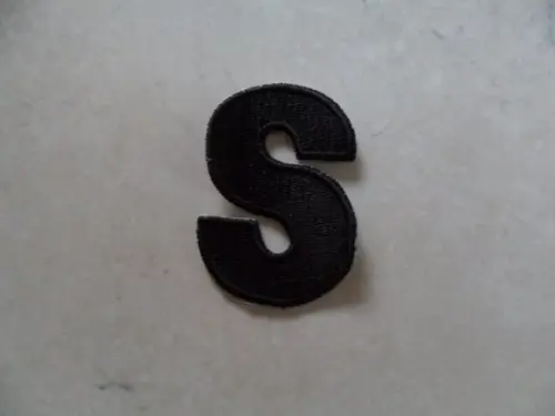 Patch Bordado Termocolante Letra S