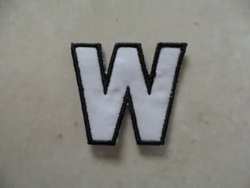Patch Bordado Termocolante Letra W