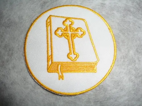 Patch Bordado Termocolante Logo Biblia