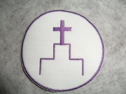 Patch Bordado Termocolante Logo Cruz III