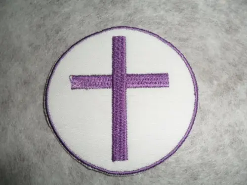 Patch Bordado Termocolante Logo Cruz II