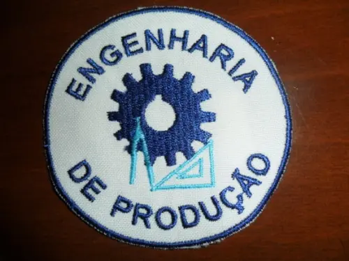 Patch Bordado Termocolante Logo Engenharia de Produção
