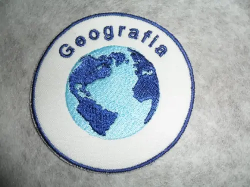 Patch Bordado Termocolante Logo Geografia
