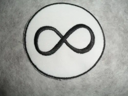Patch Bordado Termocolante Logo Infinito