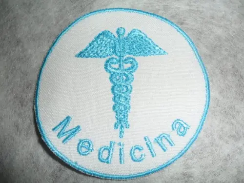 Patch Bordado Termocolante Logo Medicina