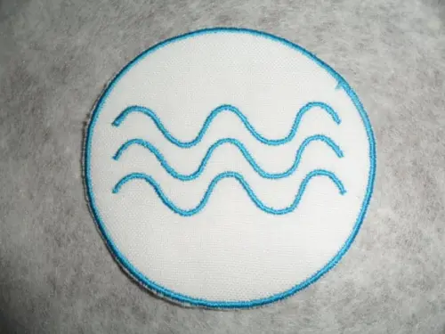 Patch Bordado Termocolante Logo Ondas