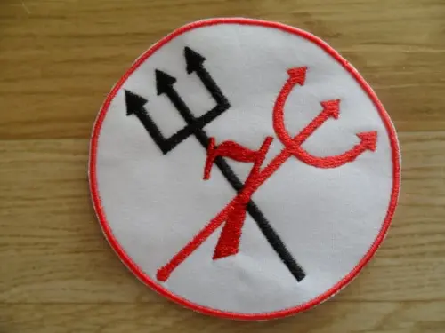 Patch Bordado Termocolante Logo Tridente Sete I