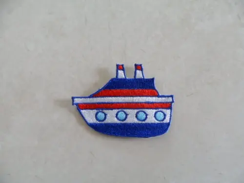 Patch Bordado Termocolante Navio