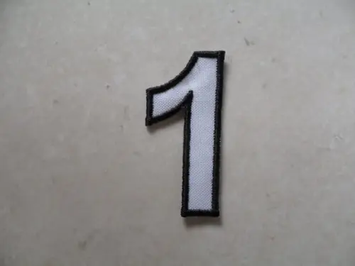 Patch Bordado Termocolante Número Um Contorno