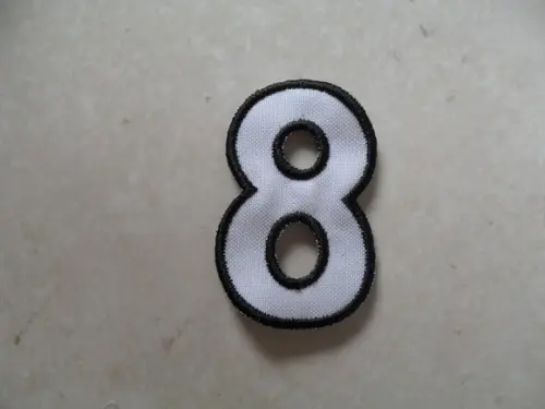 Patch Bordado Termocolante Número Oito Contorno