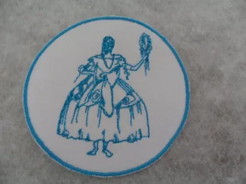 Patch Bordado Termocolante Orixá Iemanjá