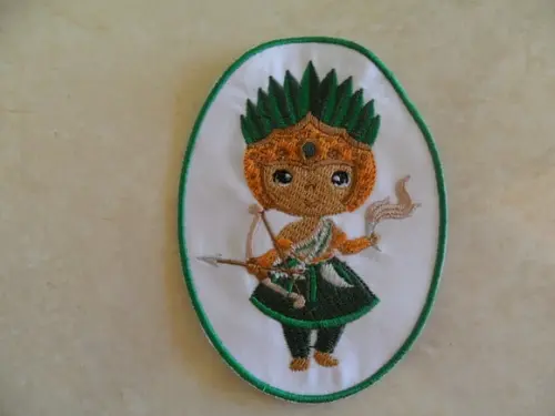 Patch Bordado Termocolante Orixá Oxossi II
