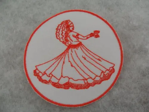 Patch Bordado Termocolante Orixá Pomba Gira