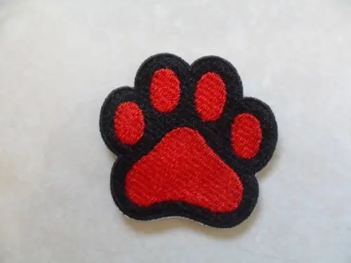 Patch Bordado Termocolante Patinha De Cachorro