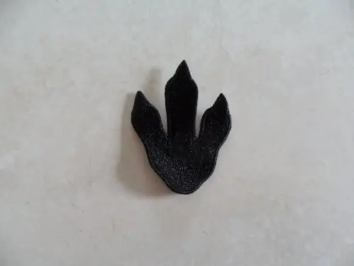 Patch Bordado Termocolante Pata Dinossauro Silhueta