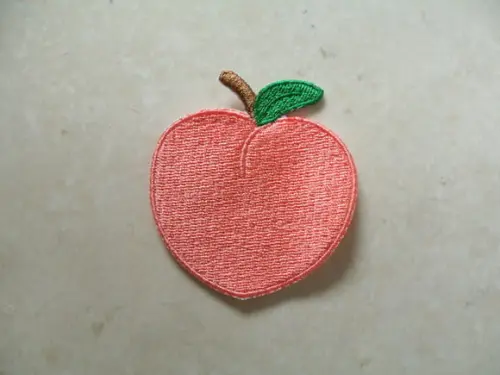 Patch Bordado Termocolante Pêssego