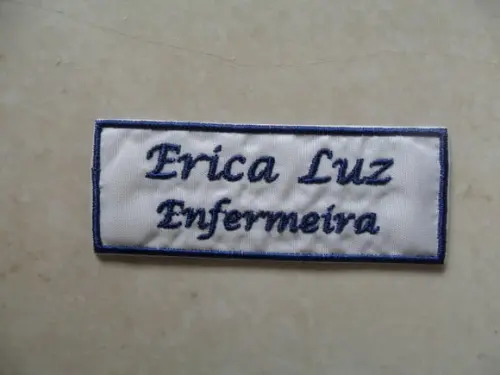 Patch Bordado Termocolante Personalizado Kit Nome/profissão