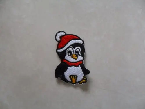 Patch Bordado Termocolante Pinguim