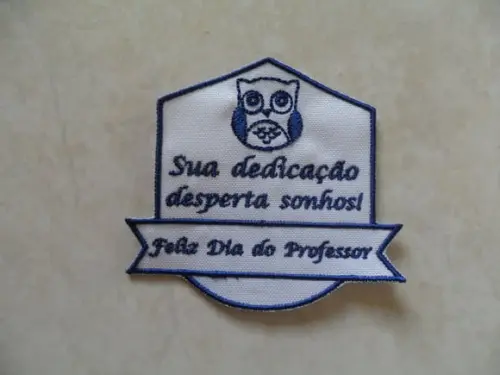 Patch Bordado Termocolante Professor V