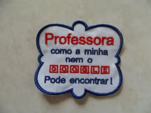 Patch Bordado Termocolante Professora Google