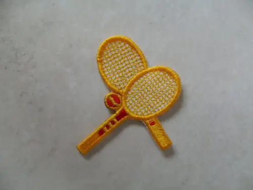 Patch Bordado Termocolante Raquetes de Tênis