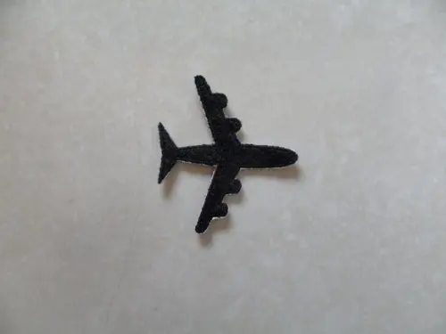 Patch Bordado Termocolante Silhueta Avião