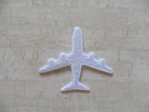 Patch Bordado Termocolante Silhueta Avião