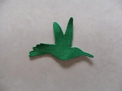 Patch Bordado Termocolante Silhueta Beija Flor