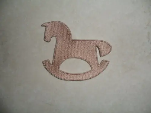 Patch Bordado Termocolante Silhueta Cavalo de Balanço