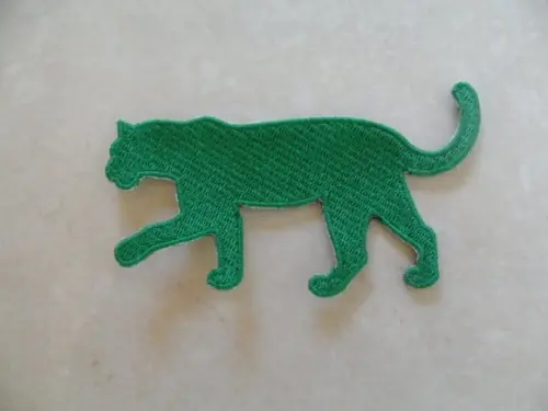Patch Bordado Termocolante Silhueta Leopardo