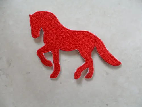 Patch Bordado Termocolante Silhueta Cavalo
